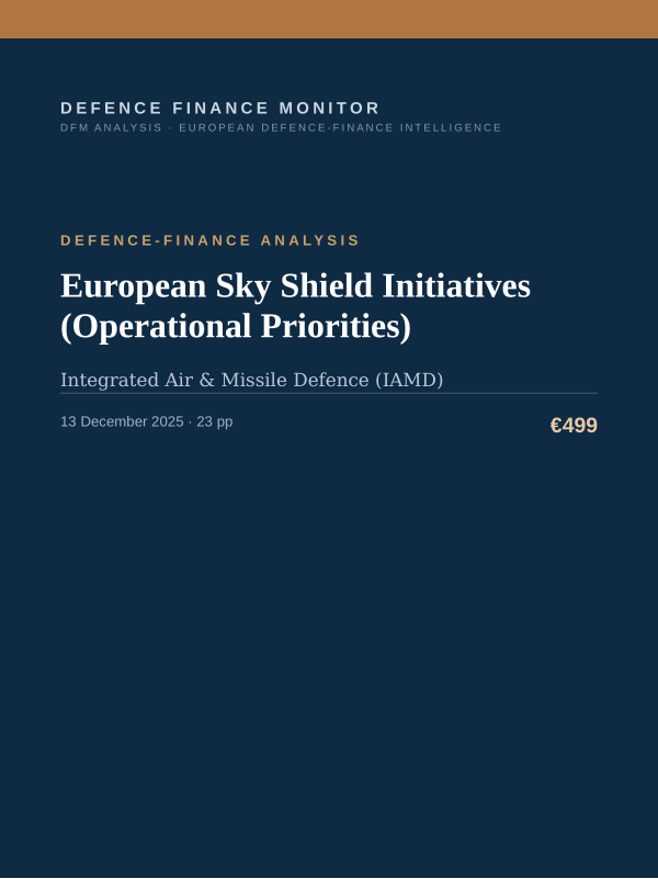 Cover of European Sky Shield Initiatives (Operational Priorities)