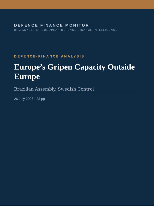 Cover of Europe’s Gripen Capacity Outside Europe