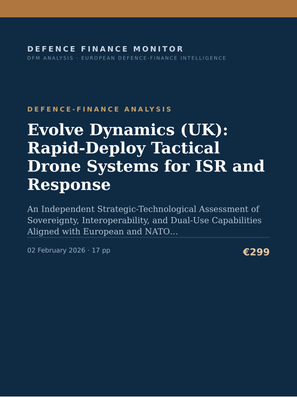 Cover of Evolve Dynamics (UK): Rapid-Deploy Tactical Drone Systems for ISR and Response