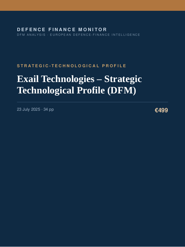 Cover of Exail Technologies – Strategic Technological Profile (DFM)