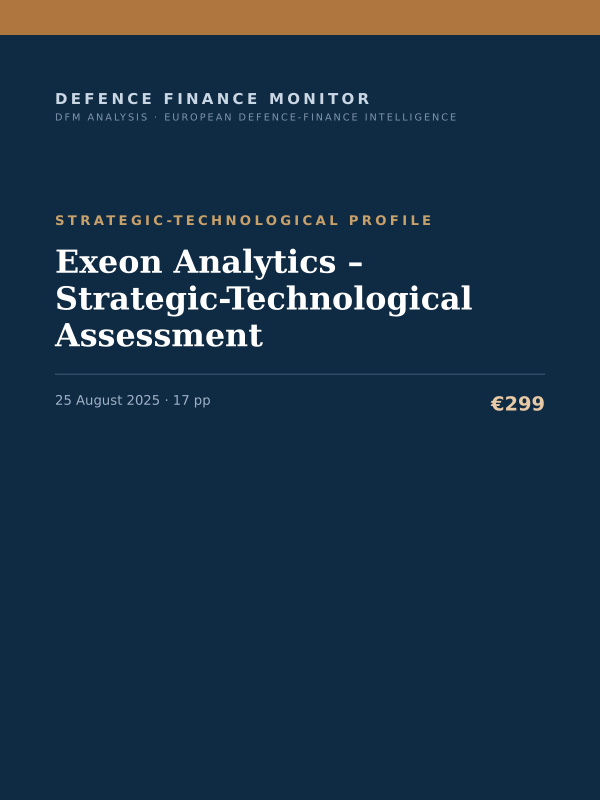 Cover of Exeon Analytics – Strategic-Technological Assessment
