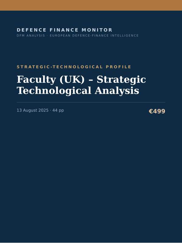 Cover of Faculty (UK) – Strategic Technological Analysis