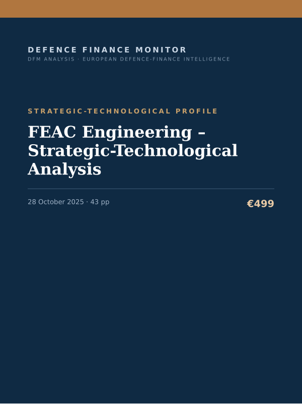 Cover of FEAC Engineering – Strategic-Technological Analysis