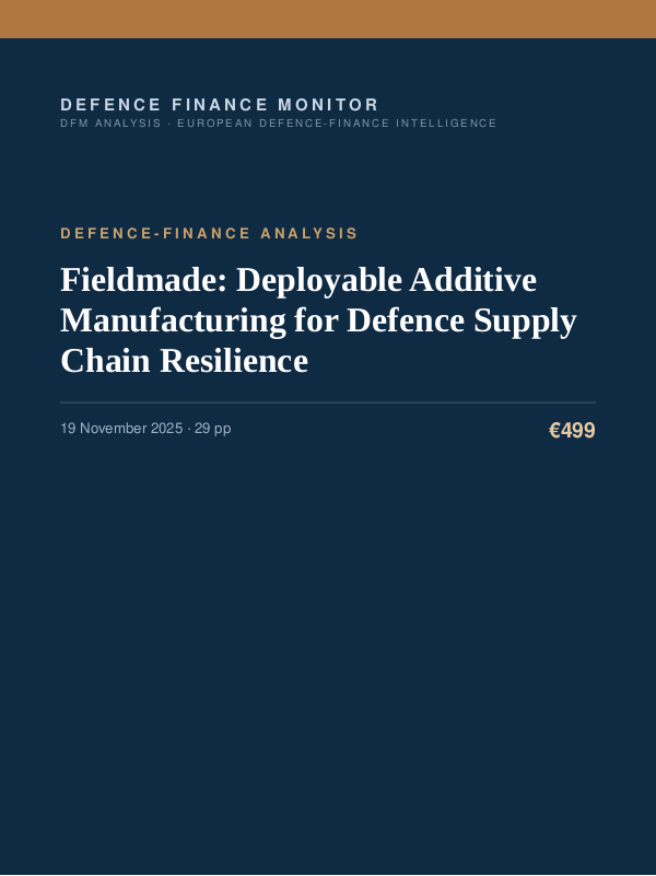 Cover of Fieldmade: Deployable Additive Manufacturing for Defence Supply Chain Resilience