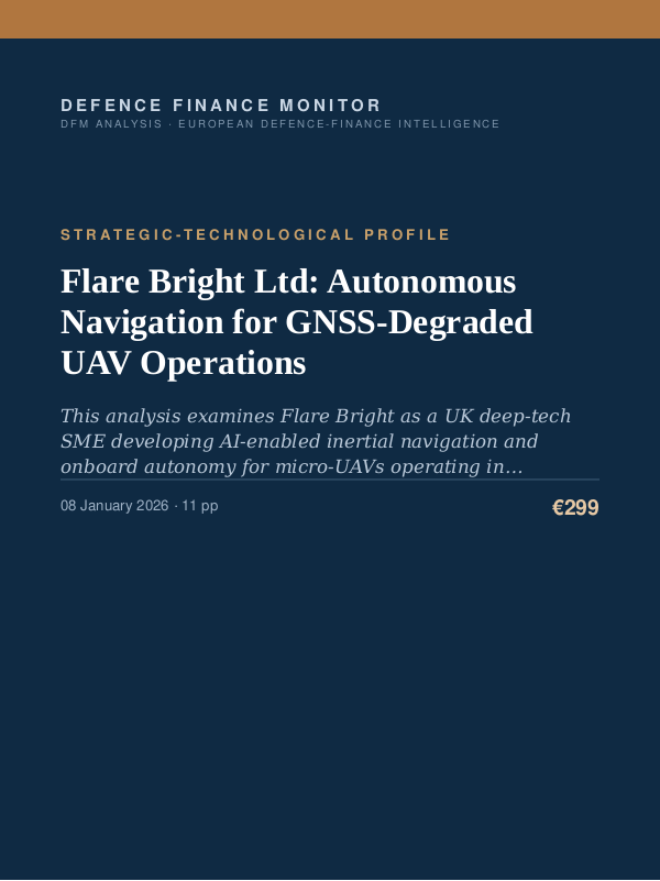 Cover of Flare Bright Ltd: Autonomous Navigation for GNSS-Degraded UAV Operations
