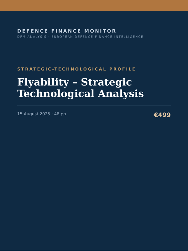 Cover of Flyability – Strategic Technological Analysis