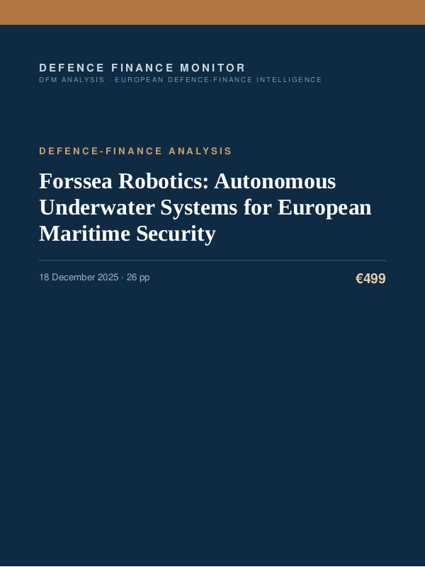 Cover of Forssea Robotics: Autonomous Underwater Systems for European Maritime Security