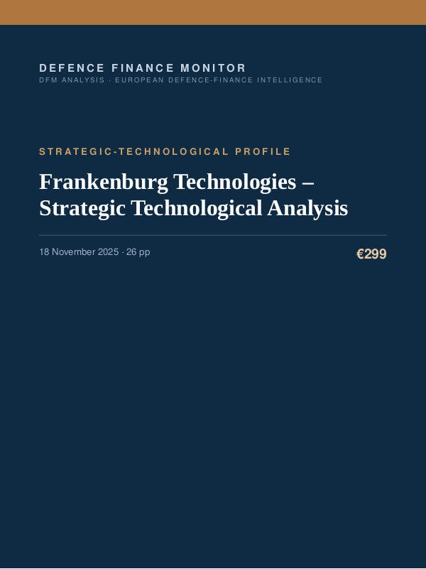 Cover of Frankenburg Technologies – Strategic Technological Analysis