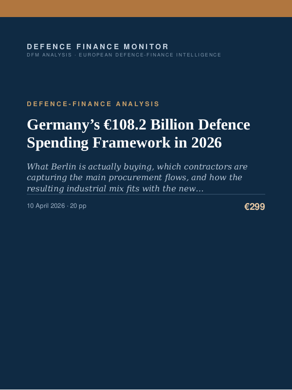 Cover of Germany’s €108.2 Billion Defence Spending Framework in 2026