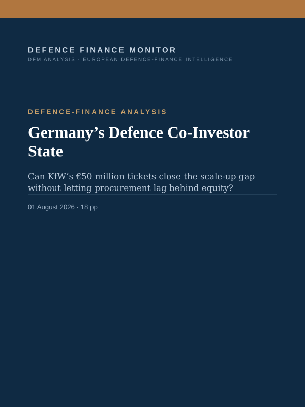 Cover of Germany’s Defence Co-Investor State