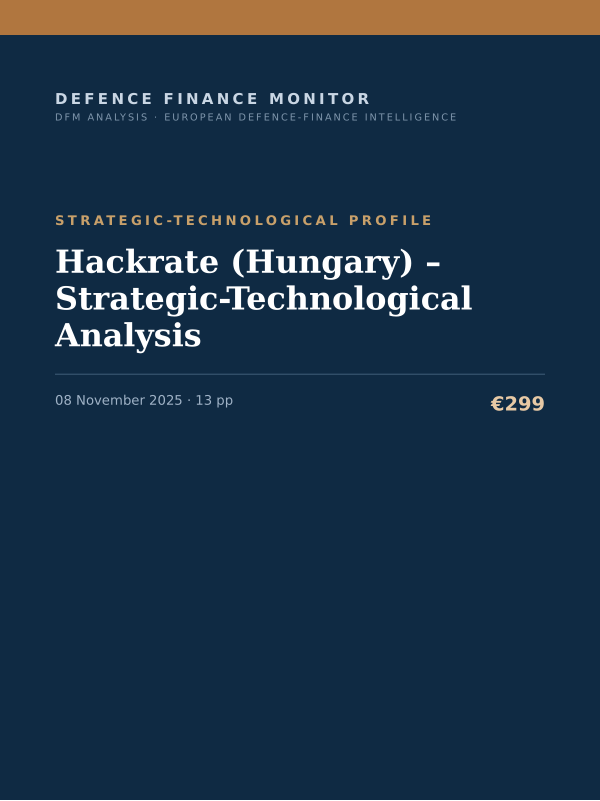 Cover of Hackrate (Hungary) – Strategic-Technological Analysis