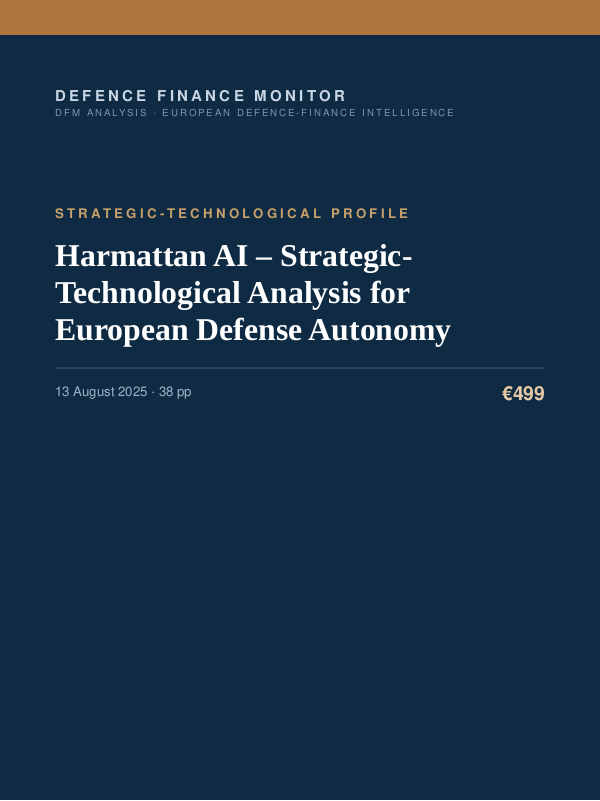 Cover of Harmattan AI – Strategic-Technological Analysis for European Defense Autonomy