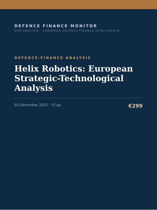 Cover of Helix Robotics: European Strategic-Technological Analysis