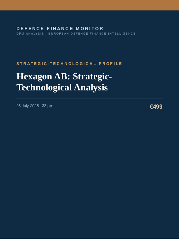 Cover of Hexagon AB: Strategic-Technological Analysis