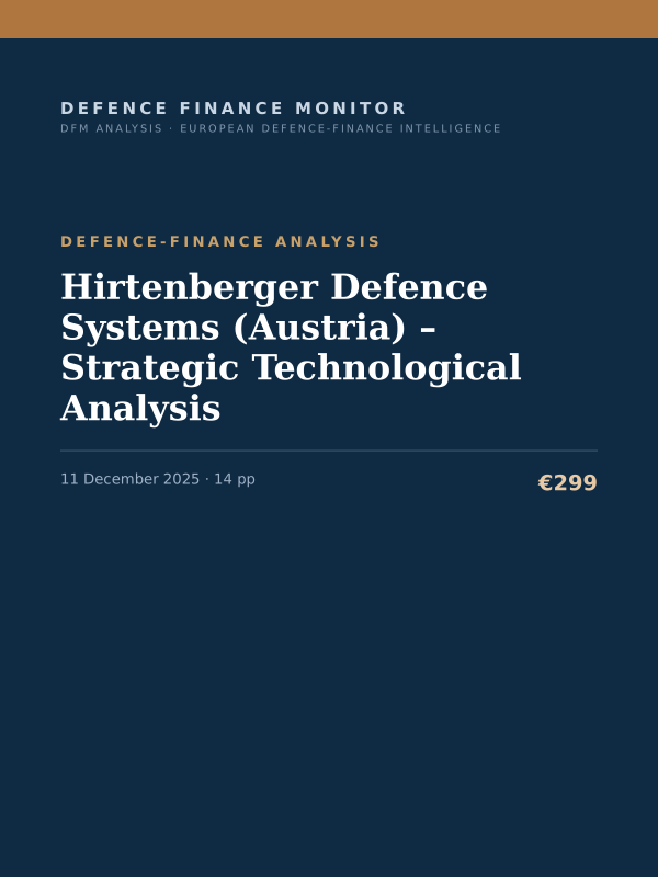 Cover of Hirtenberger Defence Systems (Austria) – Strategic Technological Analysis