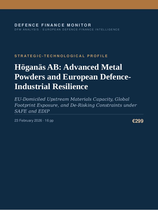 Cover of Höganäs AB: Advanced Metal Powders and European Defence-Industrial Resilience