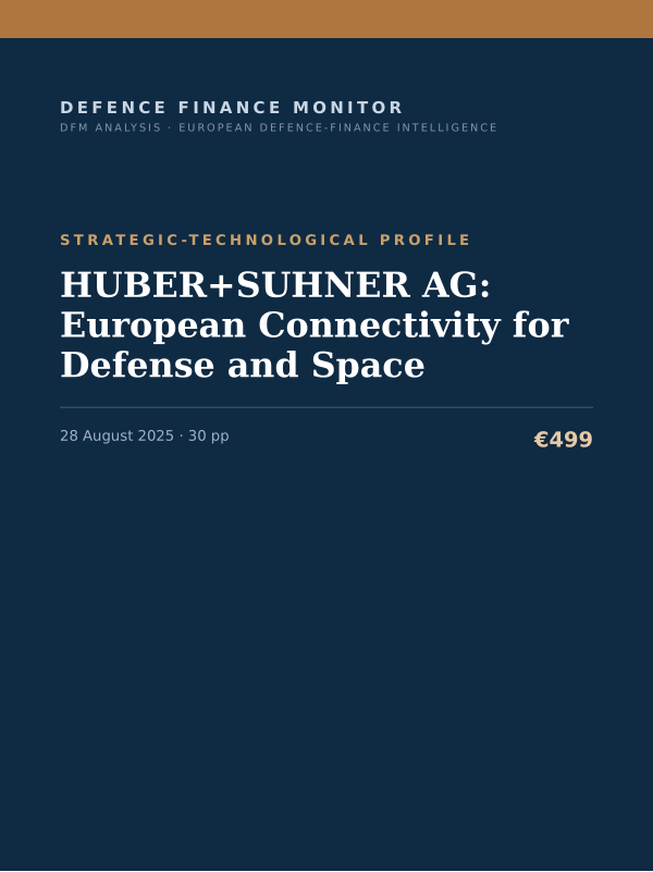 Cover of HUBER+SUHNER AG: European Connectivity for Defense and Space