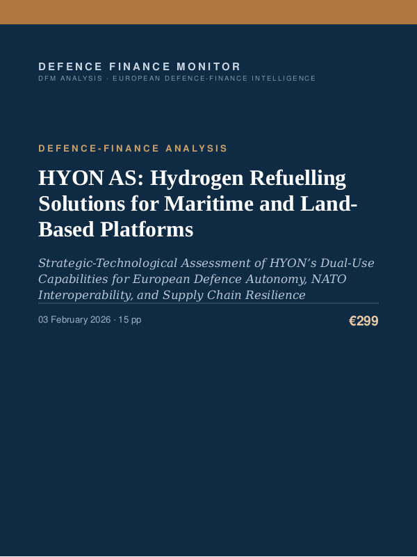 Cover of HYON AS: Hydrogen Refuelling Solutions for Maritime and Land-Based Platforms