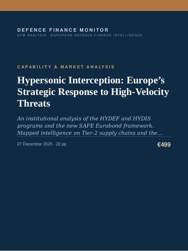 Cover of Hypersonic Interception: Europe’s Strategic Response to High-Velocity Threats