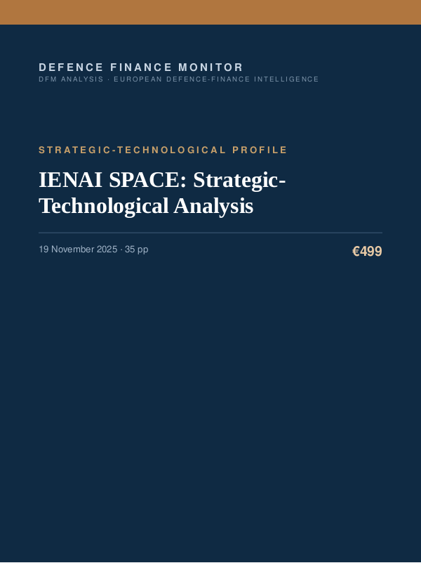 Cover of IENAI SPACE: Strategic-Technological Analysis