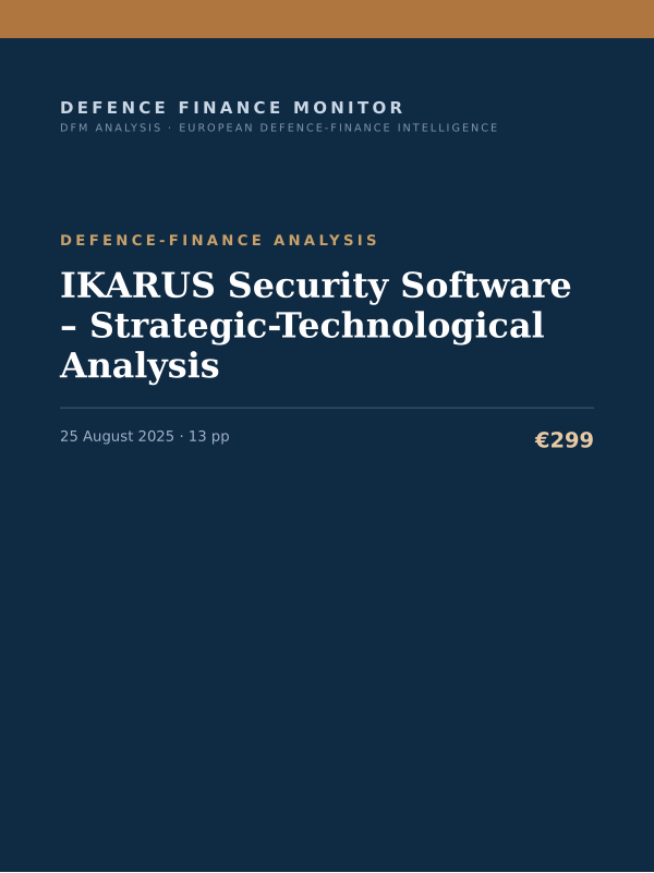 Cover of IKARUS Security Software – Strategic-Technological Analysis