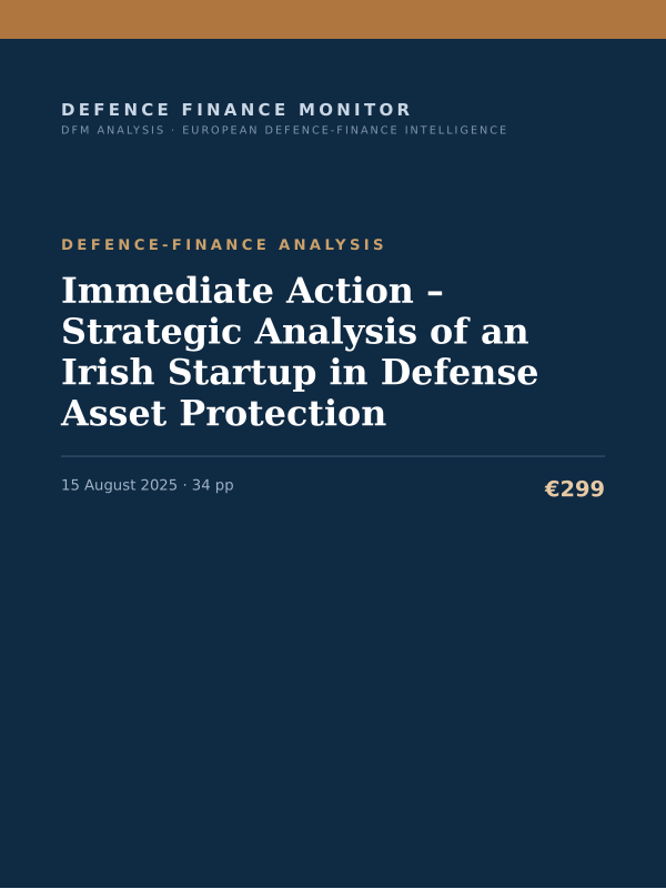 Cover of Immediate Action – Strategic Analysis of an Irish Startup in Defense Asset Protection