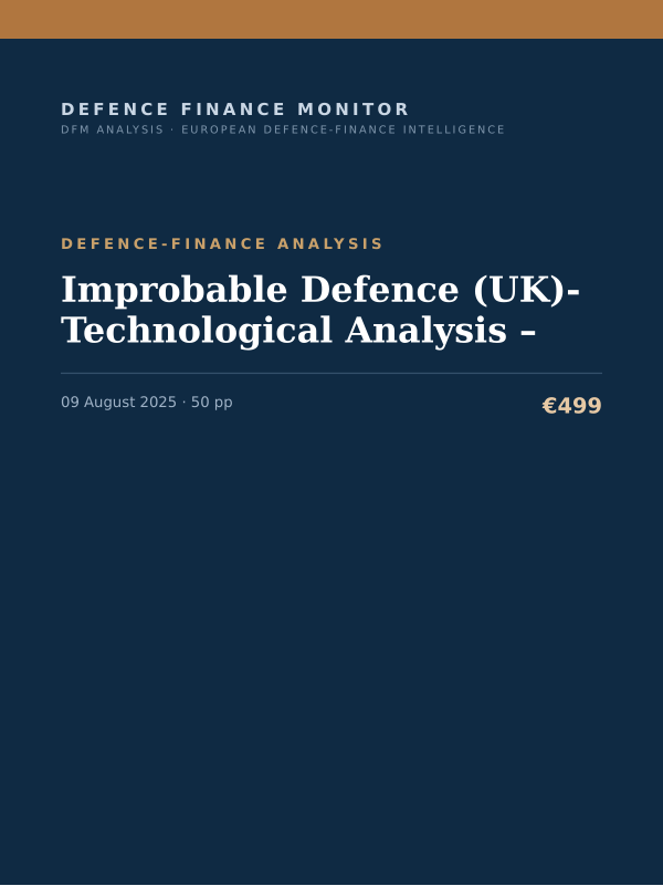Cover of Improbable Defence (UK)-Technological Analysis –