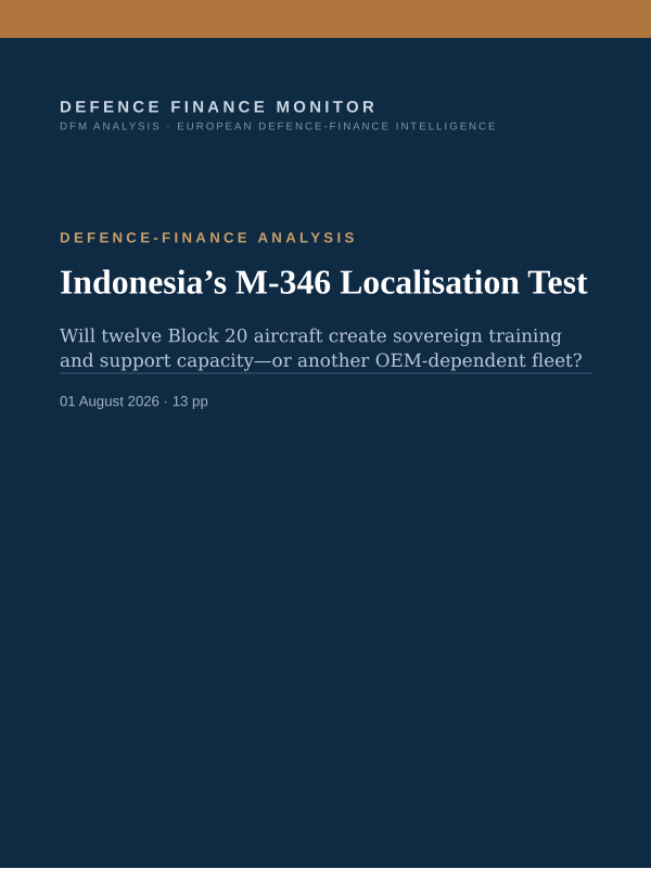 Cover of Indonesia’s M-346 Localisation Test