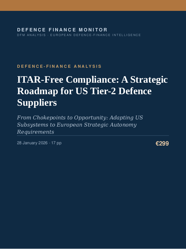 Cover of ITAR-Free Compliance: A Strategic Roadmap for US Tier-2 Defence Suppliers