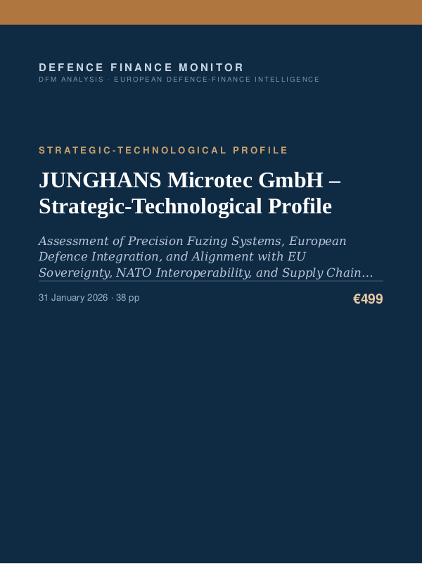 Cover of the DFM report “JUNGHANS Microtec GmbH – Strategic-Technological Profile” — Strategic-Technological Profile, 38-page PDF