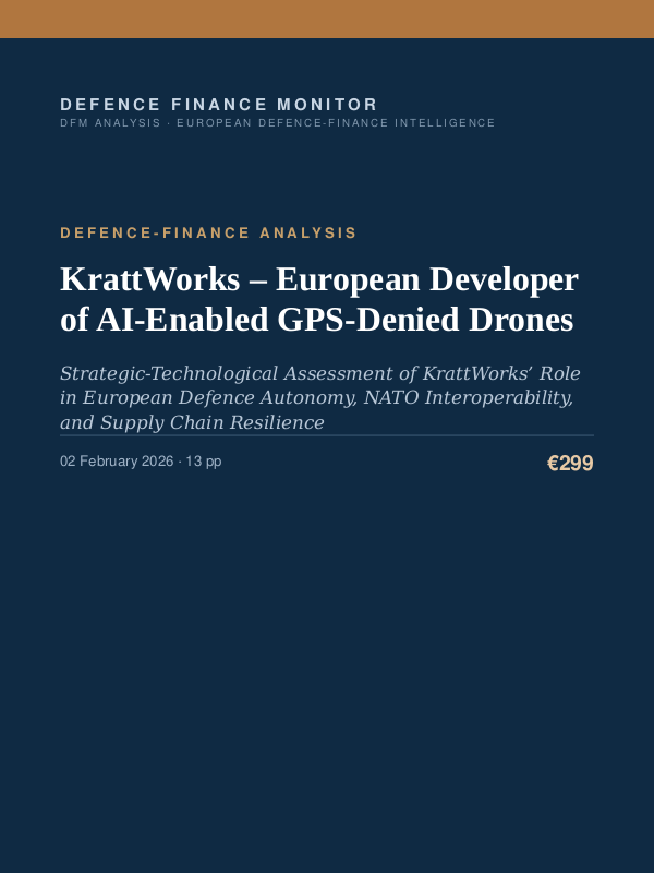 Cover of KrattWorks – European Developer of AI-Enabled GPS-Denied Drones