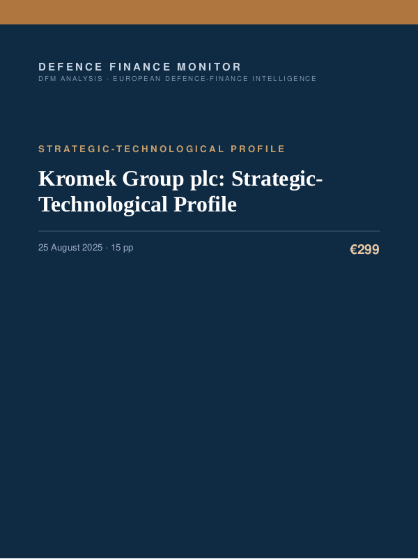 Cover of Kromek Group plc: Strategic-Technological Profile