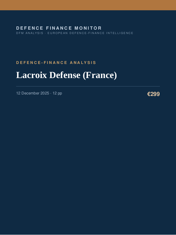 Cover of Lacroix Defense (France)