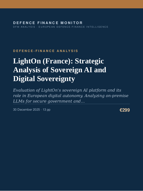Cover of LightOn (France): Strategic Analysis of Sovereign AI and Digital Sovereignty