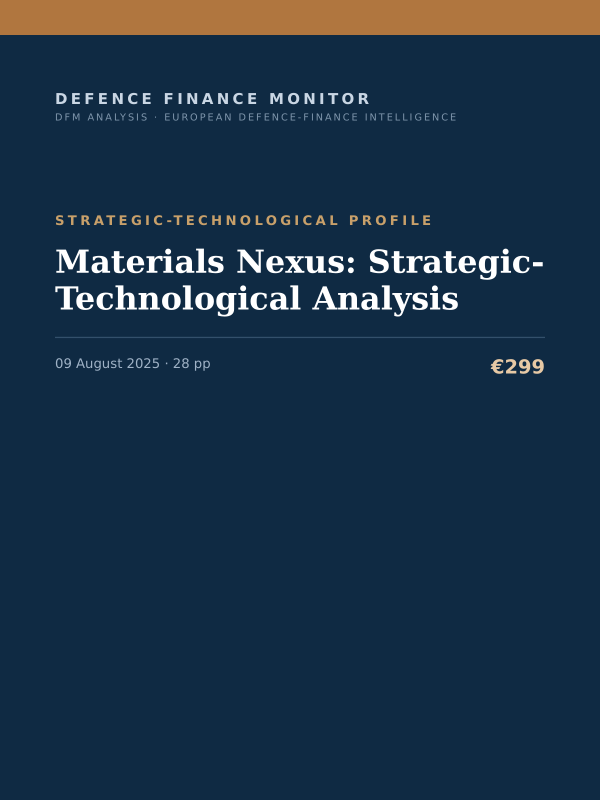Cover of Materials Nexus: Strategic-Technological Analysis