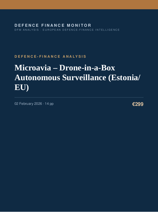 Cover of Microavia – Drone-in-a-Box Autonomous Surveillance (Estonia/EU)