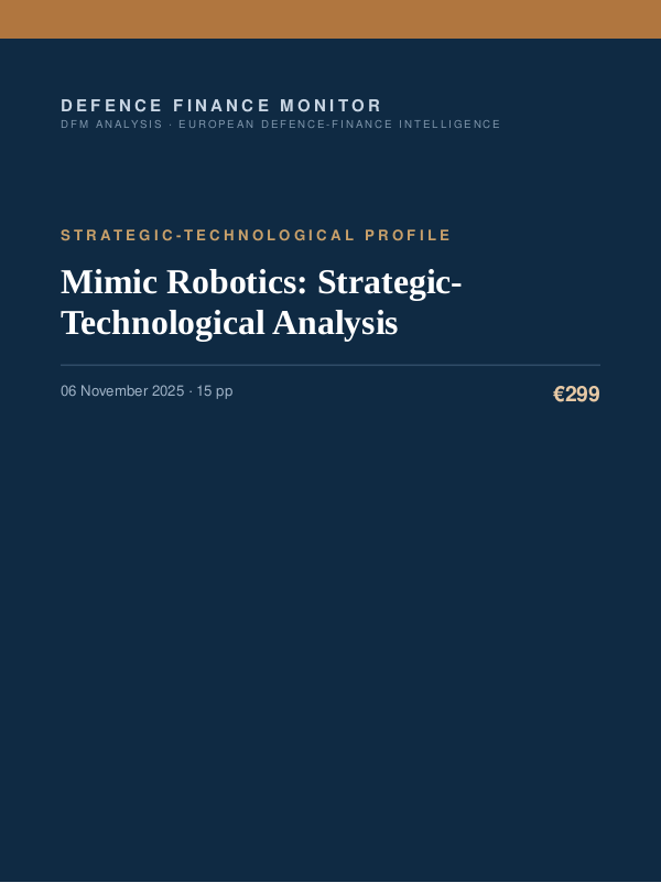 Cover of Mimic Robotics: Strategic-Technological Analysis