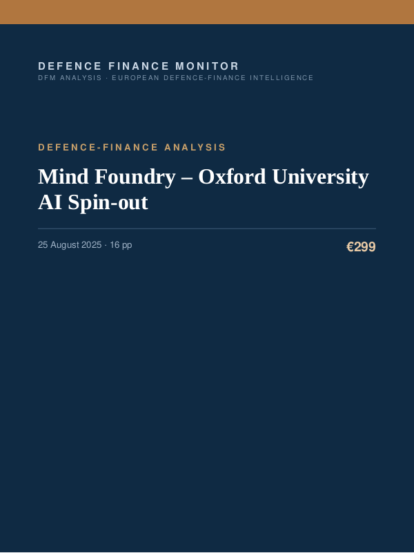 Cover of Mind Foundry – Oxford University AI Spin-out