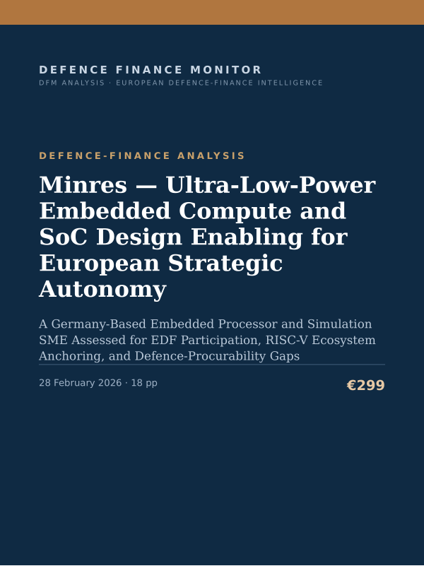 Cover of Minres — Ultra-Low-Power Embedded Compute and SoC Design Enabling for European Strategic Autonomy