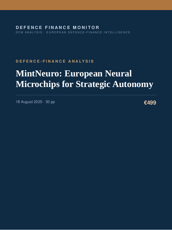 Cover of MintNeuro: European Neural Microchips for Strategic Autonomy
