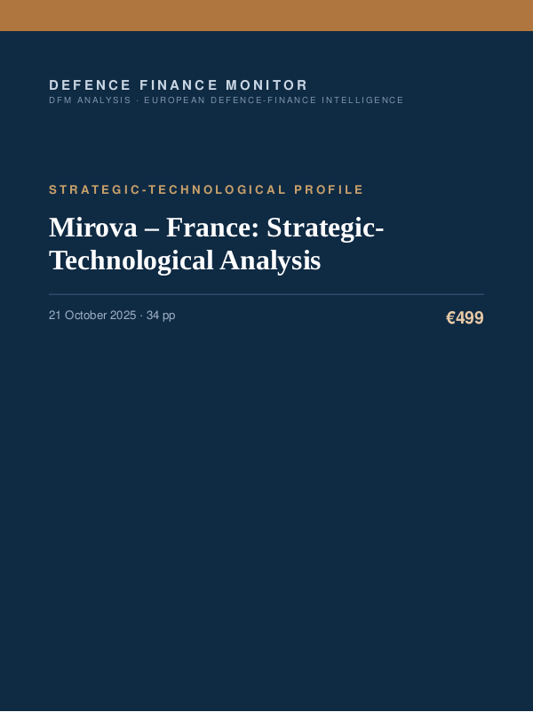 Cover of Mirova – France: Strategic-Technological Analysis