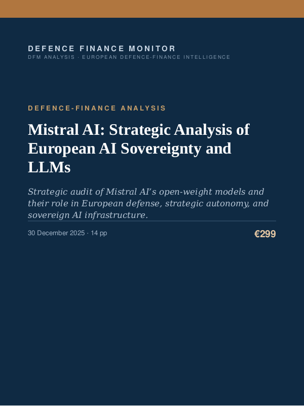 Cover of Mistral AI: Strategic Analysis of European AI Sovereignty and LLMs