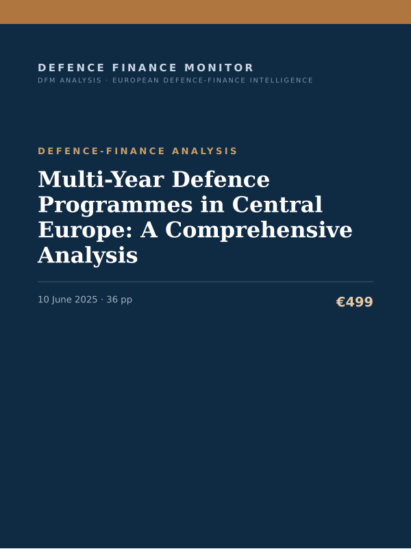 Cover of Multi-Year Defence Programmes in Central Europe: A Comprehensive Analysis