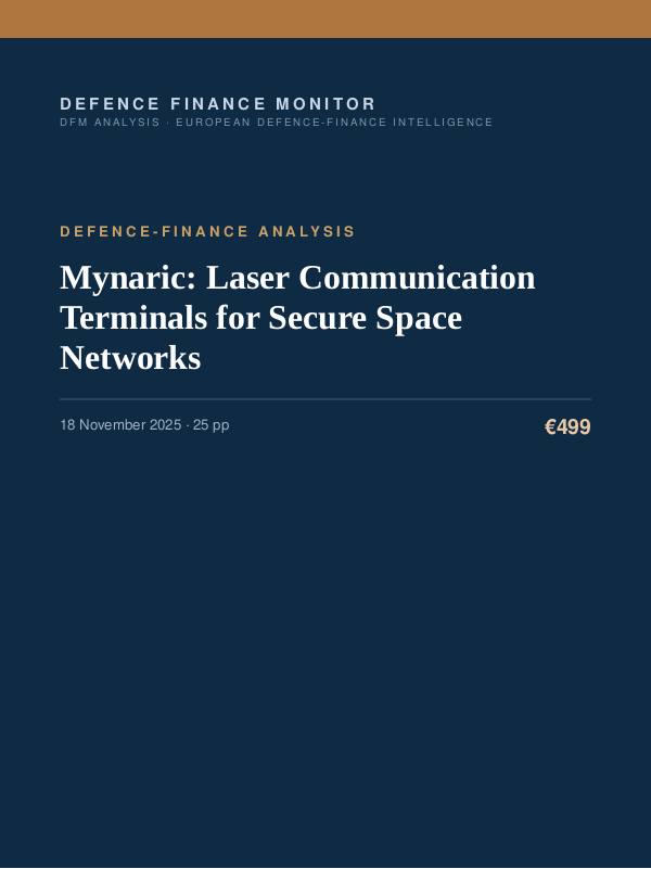 Cover of Mynaric: Laser Communication Terminals for Secure Space Networks
