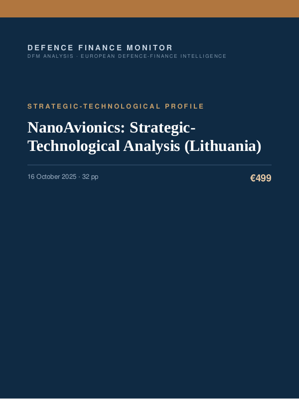 Cover of NanoAvionics: Strategic-Technological Analysis (Lithuania)
