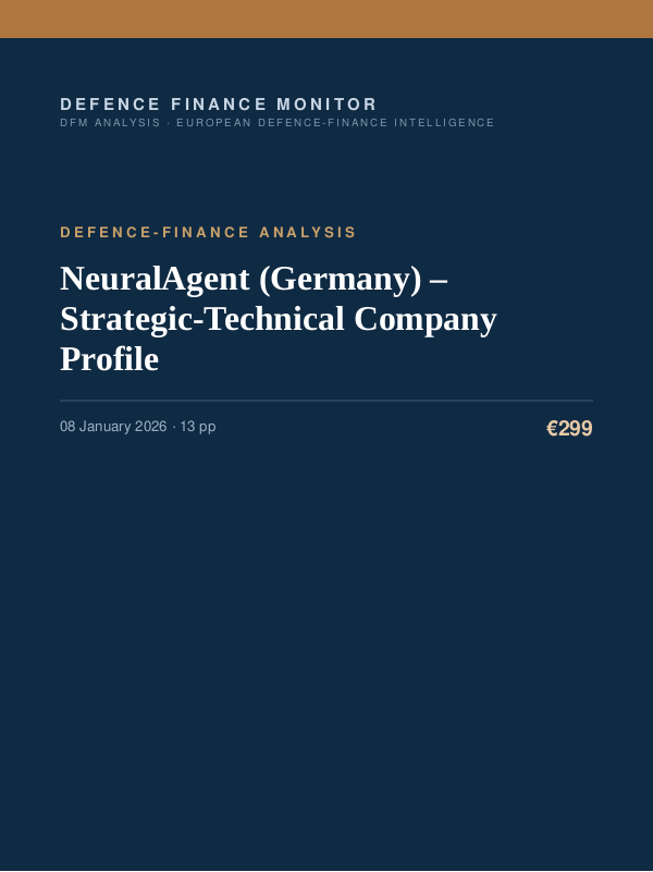 Cover of NeuralAgent (Germany) – Strategic-Technical Company Profile