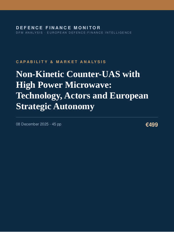 Cover of Non-Kinetic Counter-UAS with High Power Microwave: Technology, Actors and European Strategic Autonomy