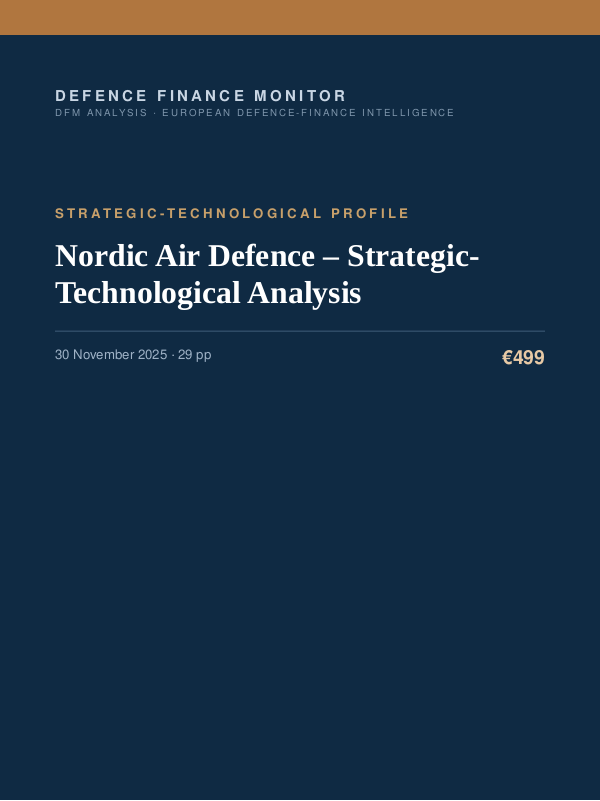 Cover of Nordic Air Defence – Strategic-Technological Analysis