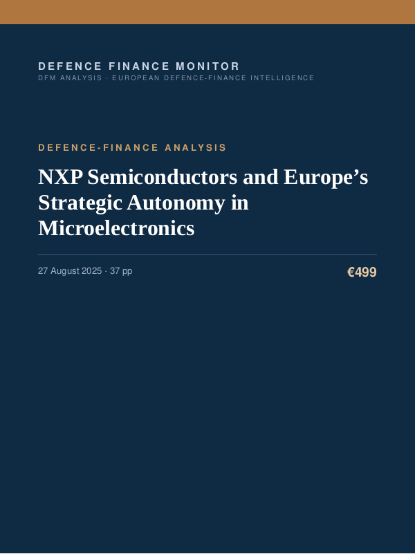 Cover of NXP Semiconductors and Europe’s Strategic Autonomy in Microelectronics