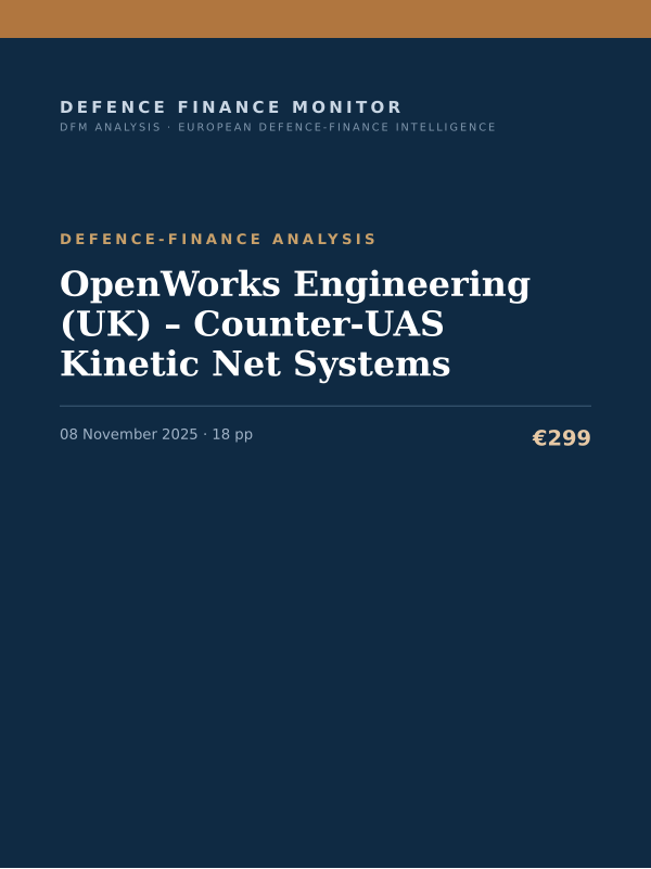 Cover of OpenWorks Engineering (UK) – Counter-UAS Kinetic Net Systems